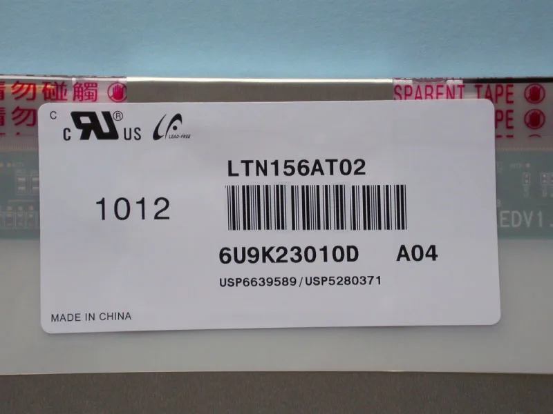 

LTN156AT02-A04 LTN156AT02 A04 LCD Screen Matrix for Laptop 15.6" 1366X768 40Pin Glossy Replacement