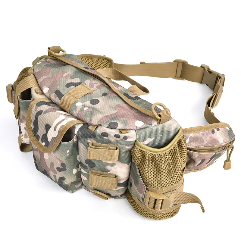 Военные Стиль путешествия бутылки воды Waistbag Фанни поясная сумки 600D нейлон ремень