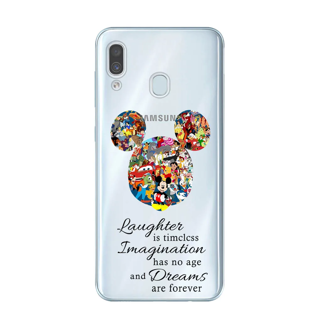 Чехол Minnie для samsung Galaxy A50 A505 6,", Мягкая силиконовая задняя крышка из ТПУ для телефона samsung A10 A20 A30 A40 A50 A70, чехол-бампер