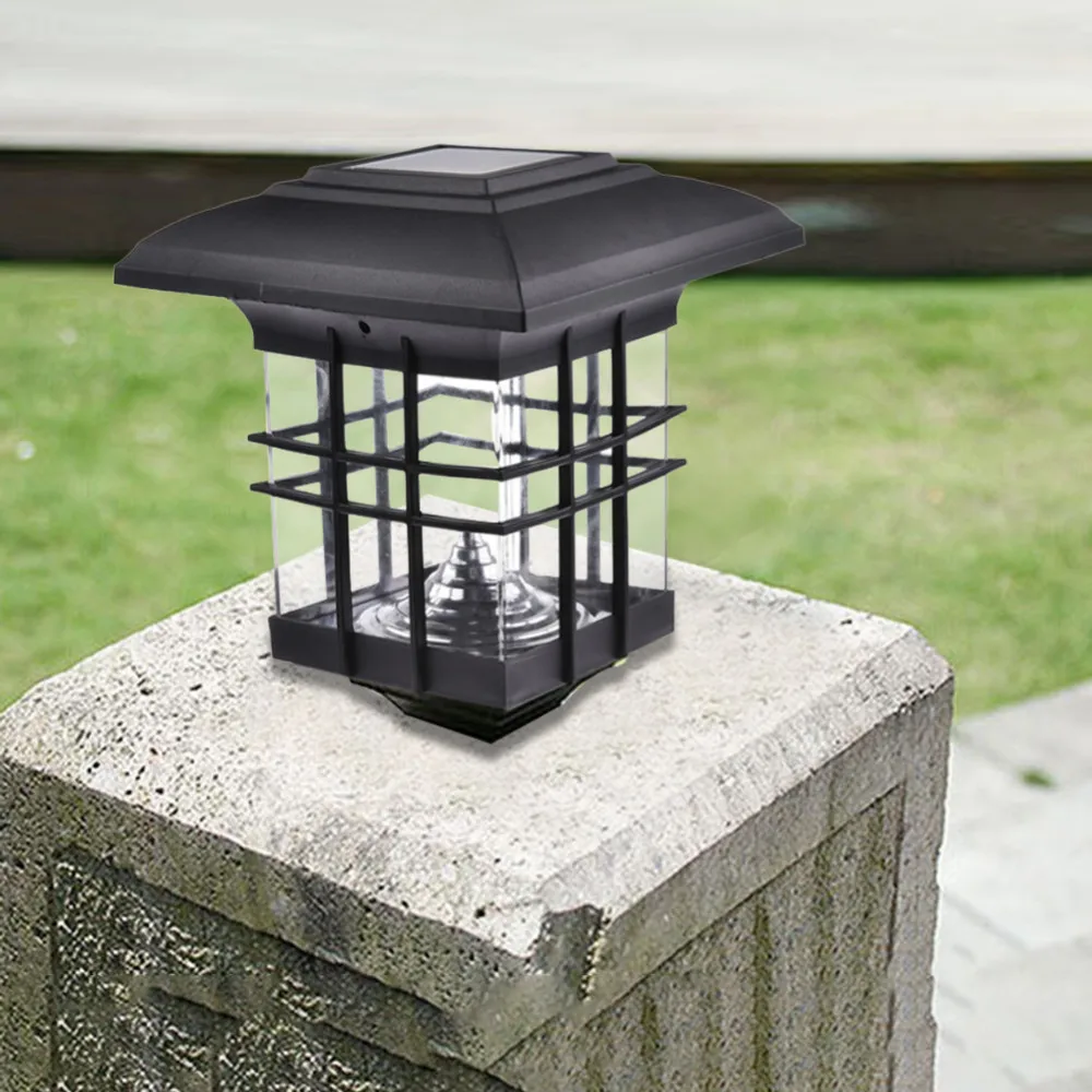 LAIDEYI Outdoor Solar Power LED Column Light Portable Solar Hanging