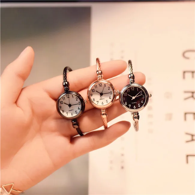 Маленькие модные женские часы Популярные брендовые простые часы-браслет с цифрами Ретро Женские кварцевые наручные часы orologio donna