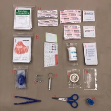 18 шт. предметы первой помощи комплект тактическая медицинская аптечка EMT мешок IFAK инструменты для охоты походные аксессуары