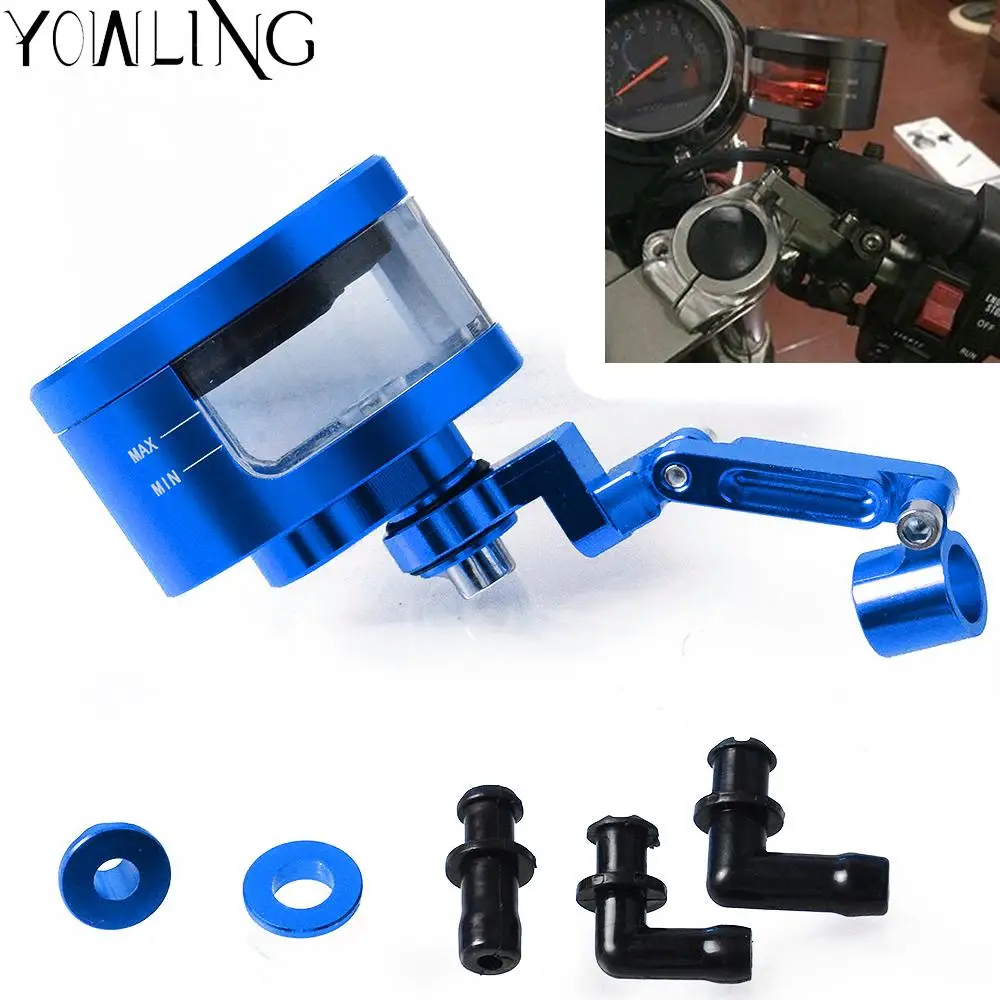 

Universal Motorcycle Brake Fluid Reservoir Oil Tank with mounting kit For SUZUKI GSF Bandit 650 650S 1000 1200 1250 SV650