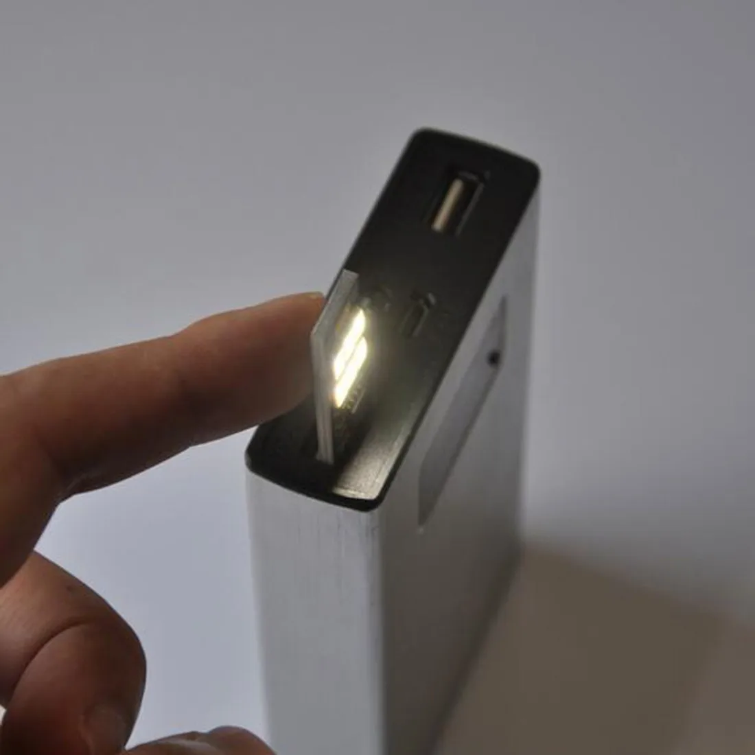 

New Night Lamp Mini Pocket Card USB Power 6 LED Keychain Night Lights Touch Dimmer Warm Light for Power Bank Computer Laptop