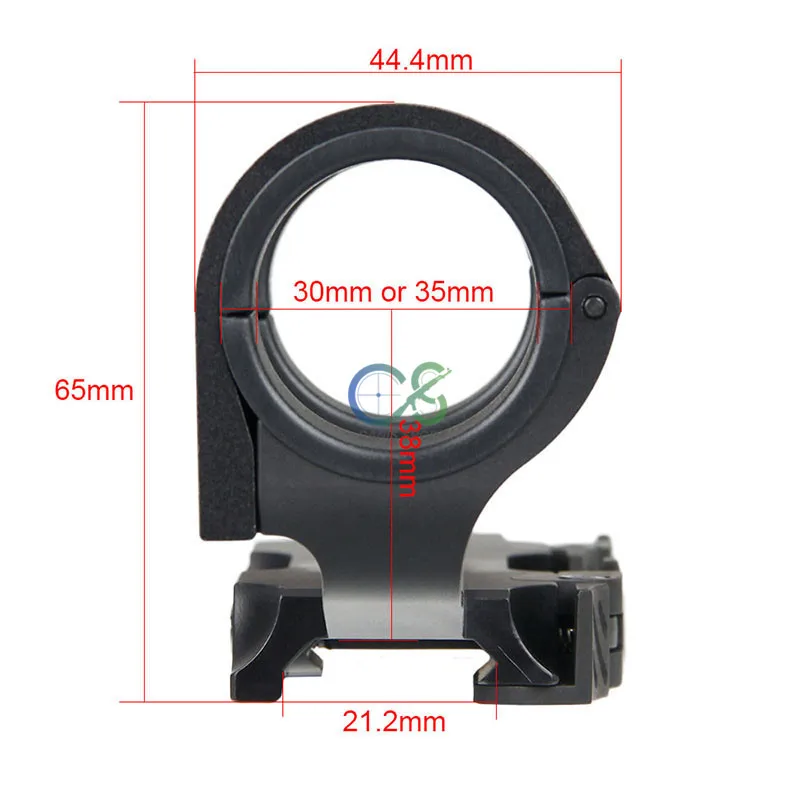 Escopo para Caça ao ar Escopo com 1x 2 tipo de Montagem Canis Latrans Rifle Dot Livre Gs1-0345 2.5-10x26 Red 22 Lunetas Riflescopes