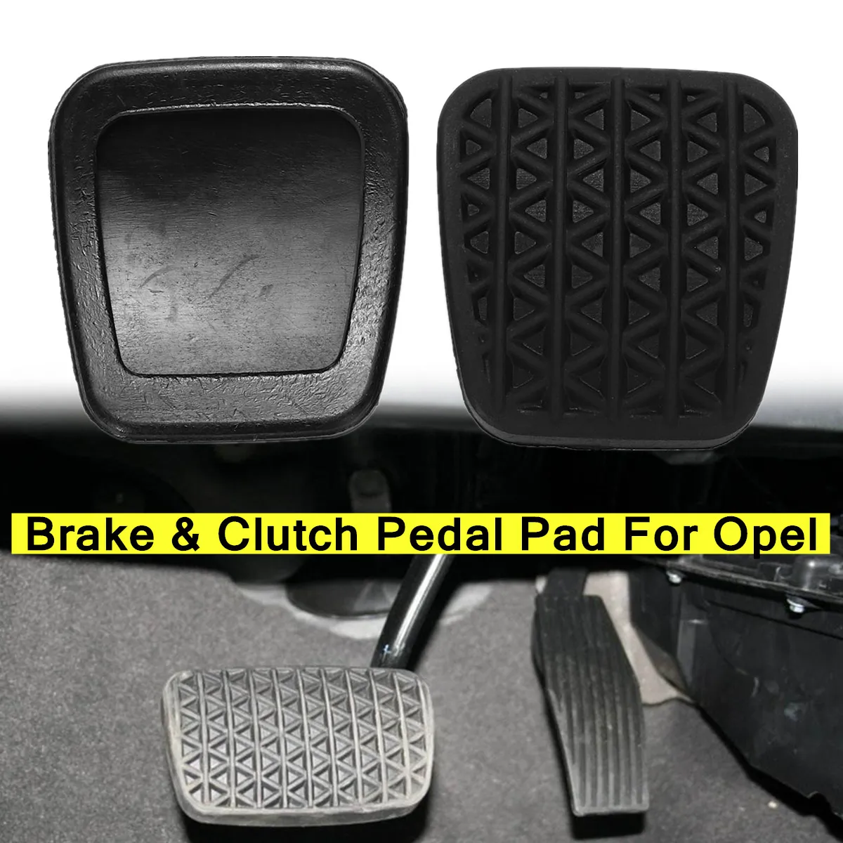 

2 x Rubber Black Pad Fit for Opel Perfect Match Stable Characteristics 6x6.5x1cm High Reliability Easy Installation