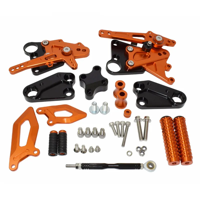 Waase для KTM Duke 125 200 390 Duke125 Duke200 Duke390 Регулируемые задние наборы Rider Rearset подножки для ног