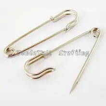 Iron Kilt Pins Platinum Color 70mm long 18mm wide 6mm thick hole about 6mm