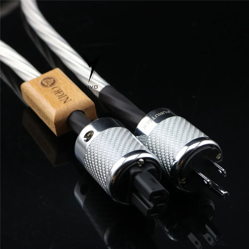 XSSH audio american audio CD amplifier amp 14mm 7 core 15AWG silver plated US EU IEC 3 pins 2 pins Figure IEC power cable Cord