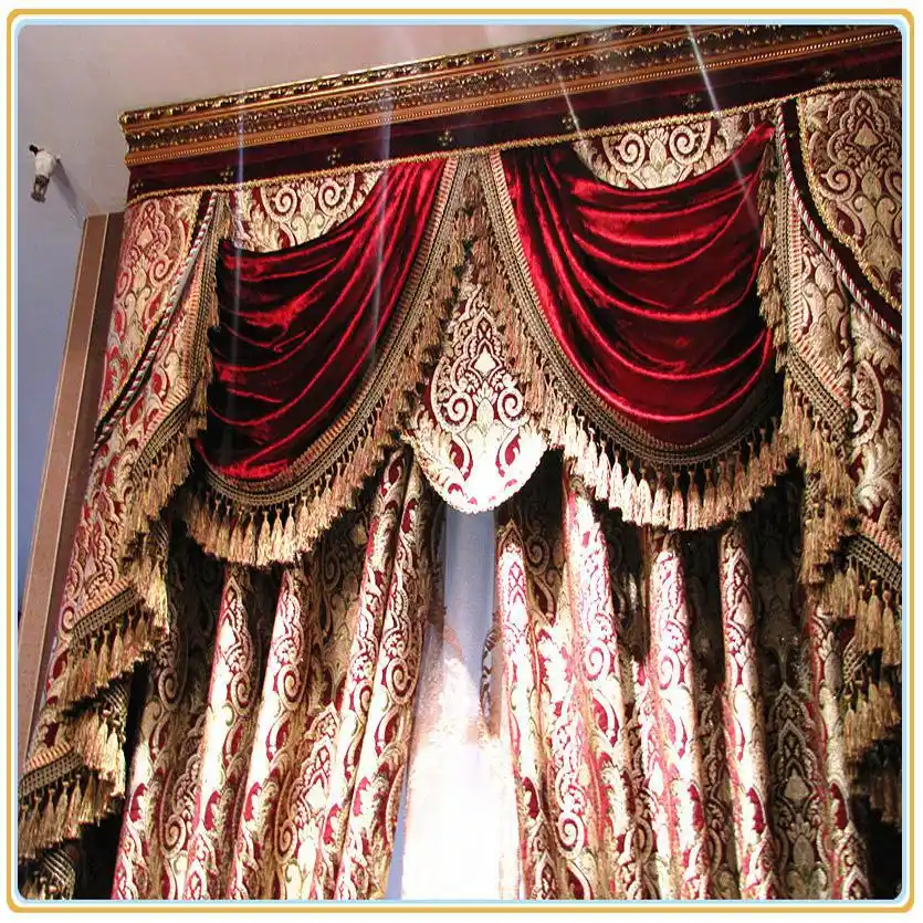 Burgundy Wine Custom Free Shipping Hotel Curtains Classic Royal