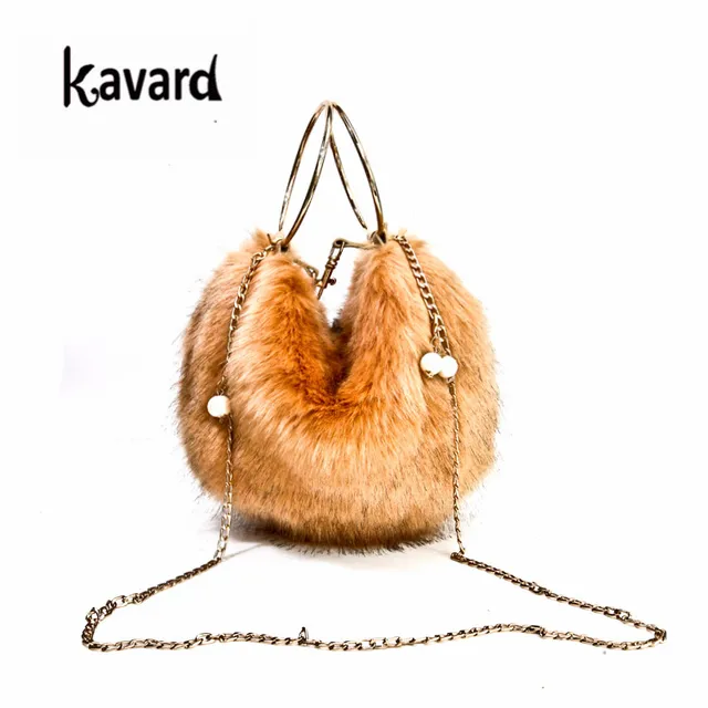 Top Handle Women Bags Fashion S Faux Fur Handbags Black Top Handle Women Bags Fashion S Faux Fur Handbags Black Bag Ball