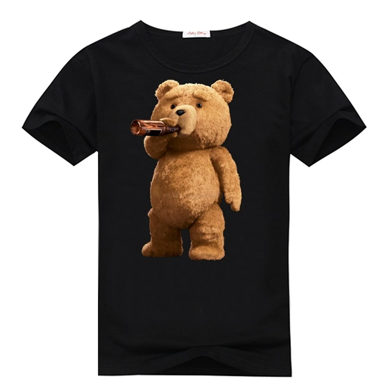 

Gildan Men's Printed Lovely Ted Bear Drink Beer Poster T Shirts By Anedreabe