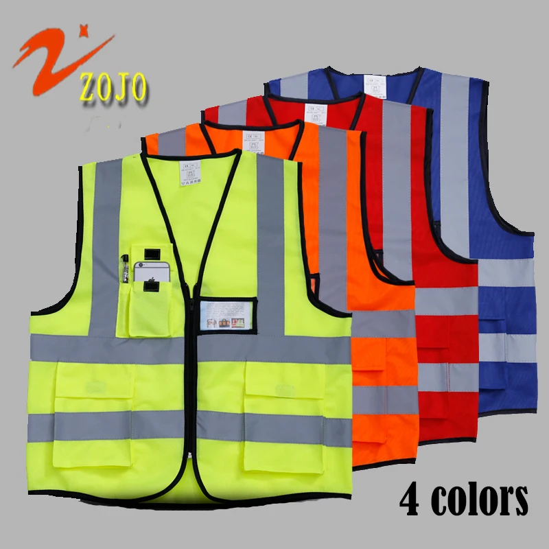Famous Brand ZOJO Safet Vest Safety Clothing 4colors Workplace Safety