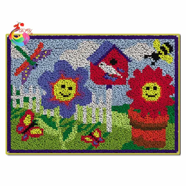 Diy Craft Cross Stitch Kits Latch Hook Rug Carpets Set