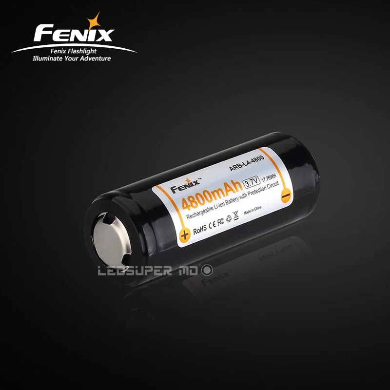 

Original Fenix ARB-L4-4800 Li-ion rechargeable 26650 battery 4800 mAh with Certifications of CE / FCC / ROHS