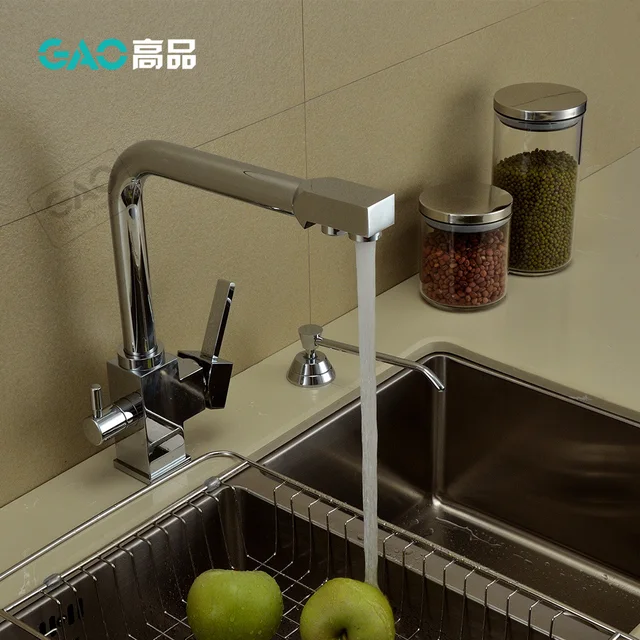 Free Shipping Soild Brass Lead Free Kitchen Faucet Mixer Drinking Water Filter Tap With Filtered Purified Water Spout Wholesale Water Filter Tap Kitchen Faucet Mixerkitchen Faucet Aliexpress