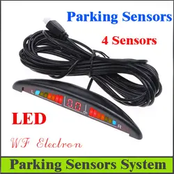 Фабрика по продаже автомобилей LED Дисплей 4 Датчики парковки система парковки обратный резервный радиолокационной системы, Бесплатная
