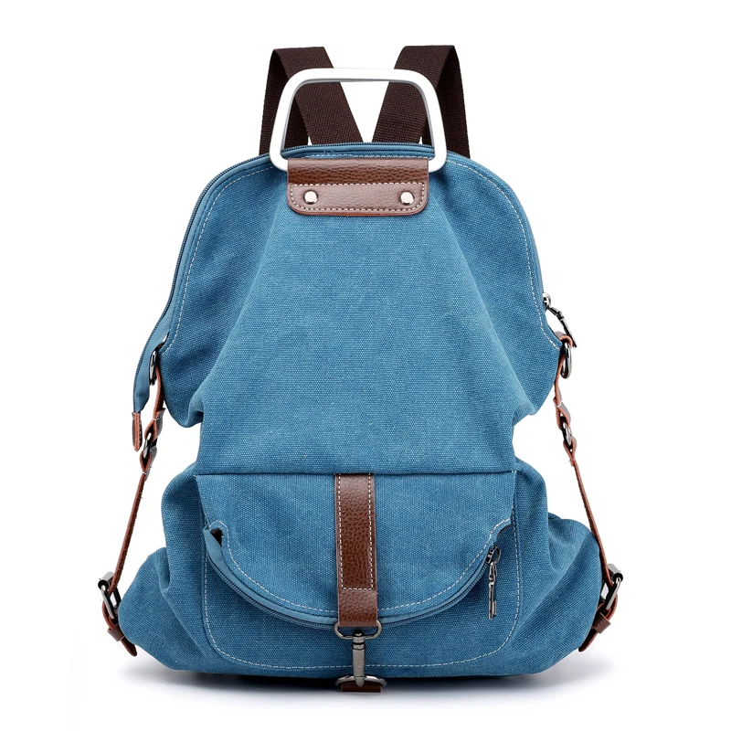 Винтажный женский рюкзак, Холщовая Сумка на плечо для путешествий, женский рюкзак, повседневный школьный ранец для колледжа и выходных