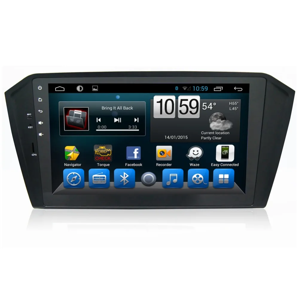 Discount 10.1" HD 1024*600 Android 6.0  Car DVD Radio GPS Stereo Navigation Player for VW Passat 2015 2016 GPS Radio 4 Core 4G WIFI BT 1