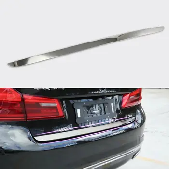 

Stainless Steel Car Rear Door Tailgate Lid Cover Trim Strip For 2018 BMW 5 Series G30 Car Styling Sticker