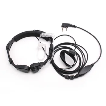 

2-Pin K-Shape Covert Acoustic Tube Head-mounted Earpiece Headset Adjustable Throat MIC For Baofeng UV5R Walkie Talkie Earbud