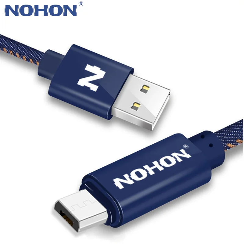 NOHON Micro USB кабель Android ковбойская ткань для samsung Xiaomi htc Nokia LG мобильный телефон быстрое зарядное устройство Синхронизация данных USB кабель