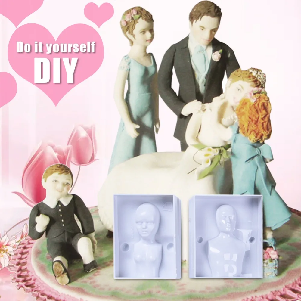 3D-People-Shaped-Baking-Decoration-Fondant-Cake-Figure-Mold-Family-Set-Human-Body-Decorating-Mould-To