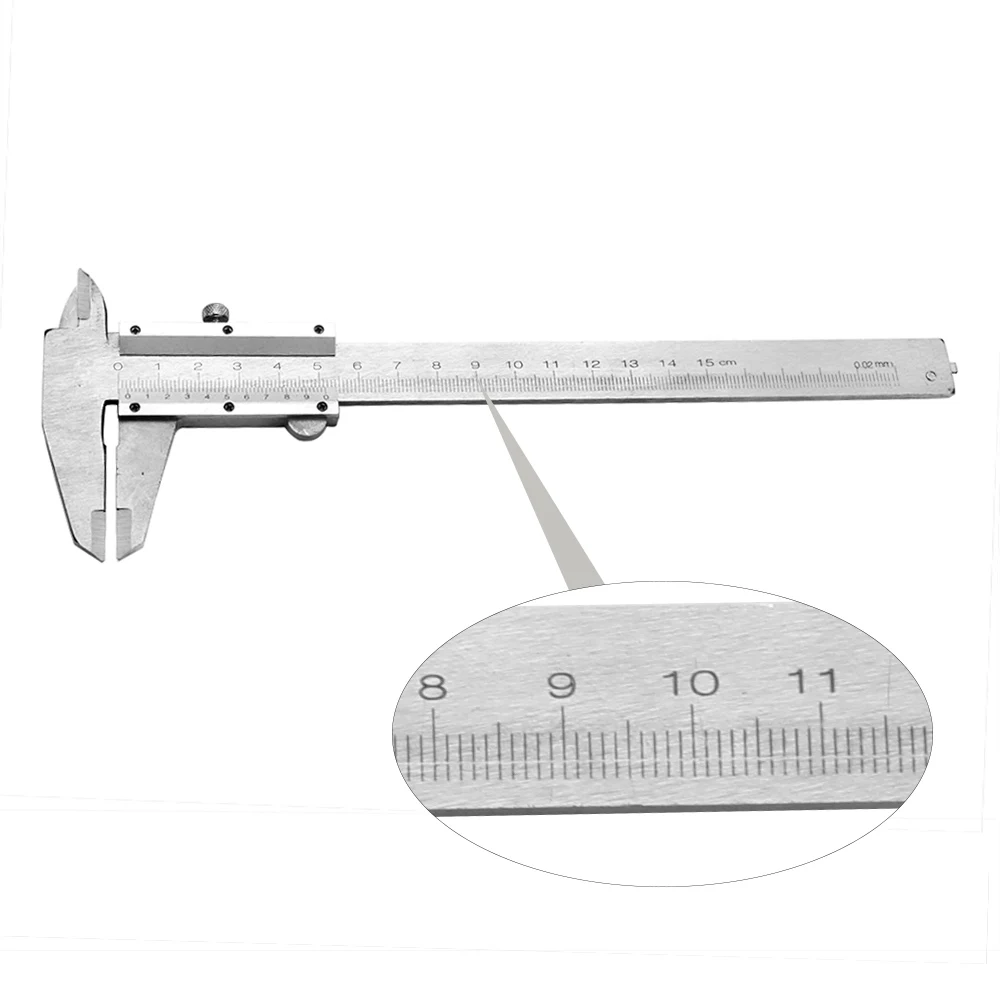 Лидер продаж 0-150 мм Портативный металла миллиметра Верньер Штангенциркуль правитель Guage измерительный инструмент для Открытый Long Range