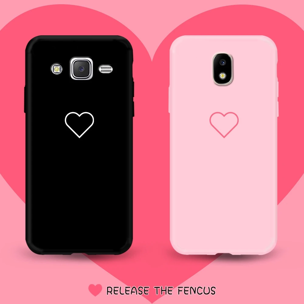 FENCUS for Samsung Galaxy J4 J6 2018 J7 Core J5 2016 Pro Prime Phone cases Heart Shape Soft Luxury Coque |