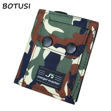 ¡Nuevo! Billeteras BOTUSI de tela vaquera Vintage, el mejor regalo para el novio, monedero corto con cremallera, monederos, Cartera de camuflaje militar para hombre