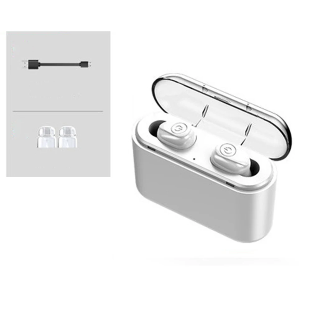 Wireless Headset X8 TWS True 5D Stereo X8 Bluetooth Waterproof Mini TWS Earphones with Power Bank Headphones 2200mAh