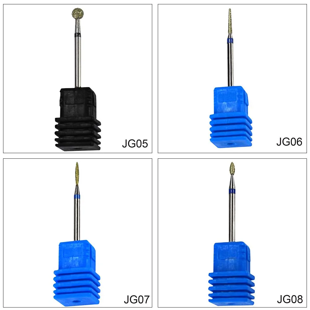 STZ 1 шт алмазные поворот-вольфрамовый бор для дизайна ногтей фрезерный чистый Фрезер для ногтей, сверлильный 3/32 ''для конических фрез для маникюра и педикюра, 17 Тип на выбор# JG01-17
