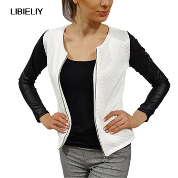 

Women Fashion Autumn Zipper O-Neck Suit Coat Jacket Lady Outwear Slim Coat Tops S-XL 7848