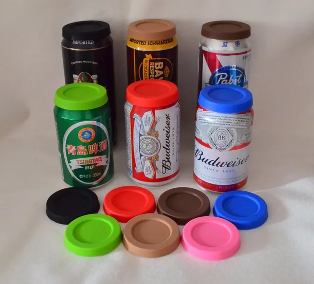 (4 pz/lotto) Food grade Silicone coperchi per lattine di coca-cola e beer can, c (4 pz/lotto) Food grade Silicone coperchi per lattine di coca-cola e beer can, c