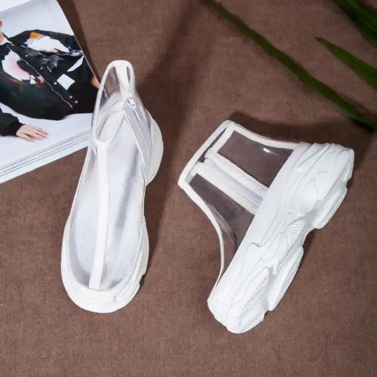puma transparent slippers