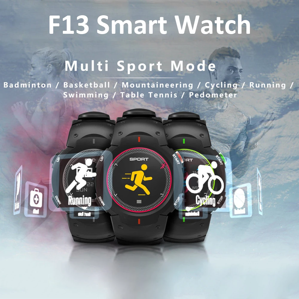

Timethinke F13 Sports Smart watches Men Smartwatch Clock Relogio Fitness Heart Rate Tracker Pedometer IP68 Android iOS Montre