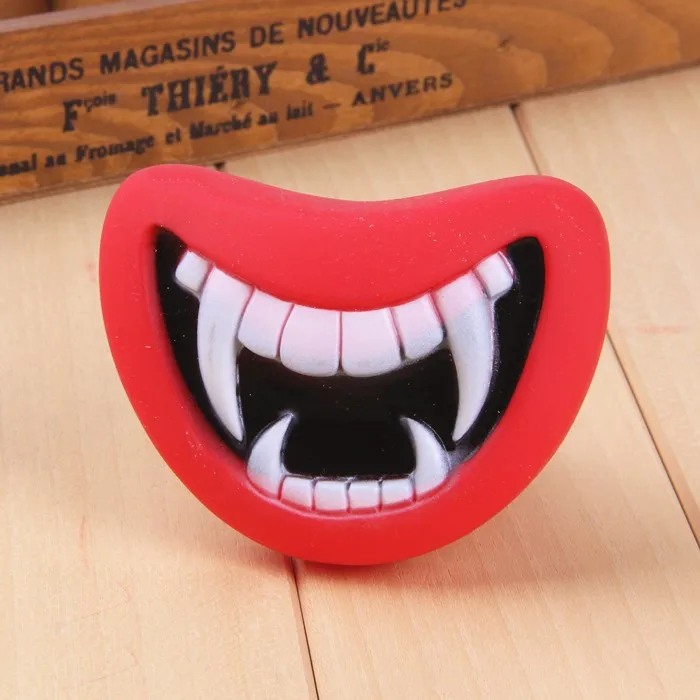 Прочный безопасный Забавный Писк игрушки для собак дьявольские губы звук собаки игра/жевательный щенок сделать вашу собаку счастливой