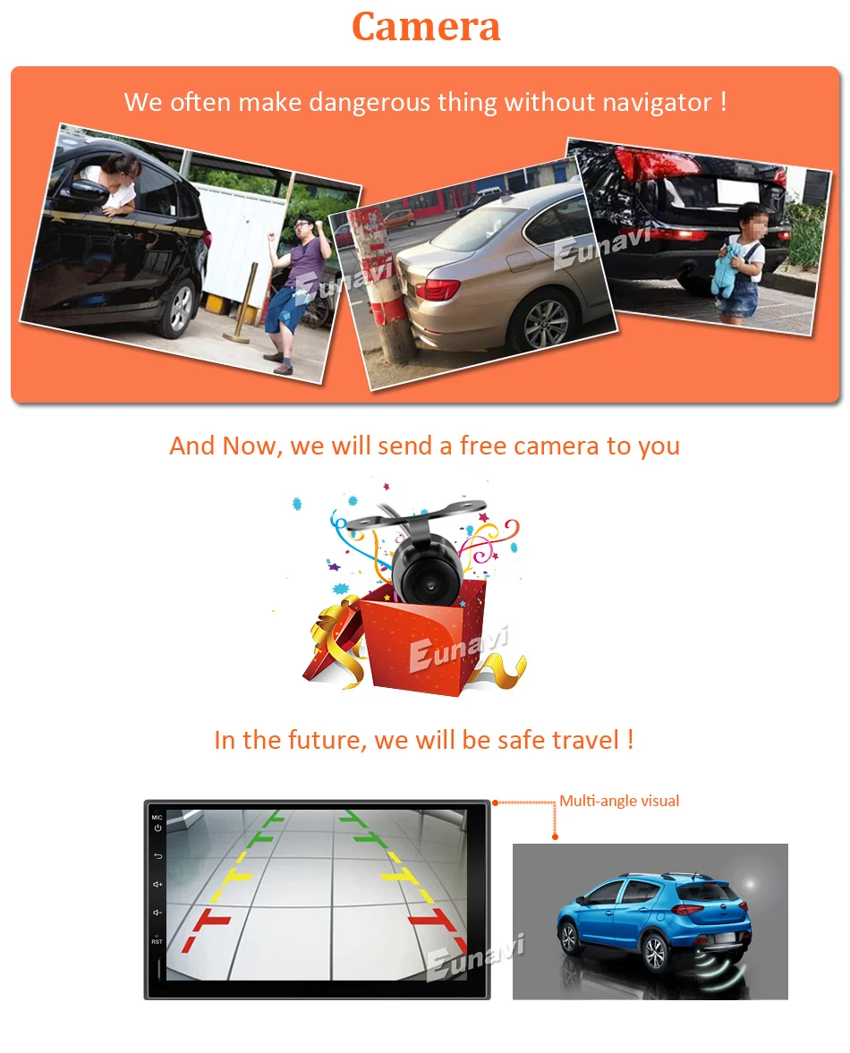 Flash Deal Eunavi 2 Din 7 inch Pure Android 8.1 tda7851 Universal Car Radio PC GPS Navi Stereo 2din Multimedia Capacitive touch screen usb 15