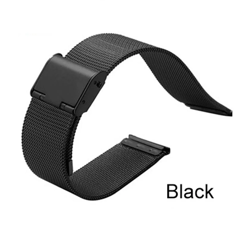 Elegant Stainless Steel Milanese Loop Watch Band Strap with Double Clasp