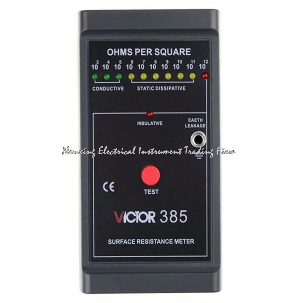 Testador de Resistência de Superfície Chegada Rápida Victor Tester – 385 Inferior Ohms Meter Esd