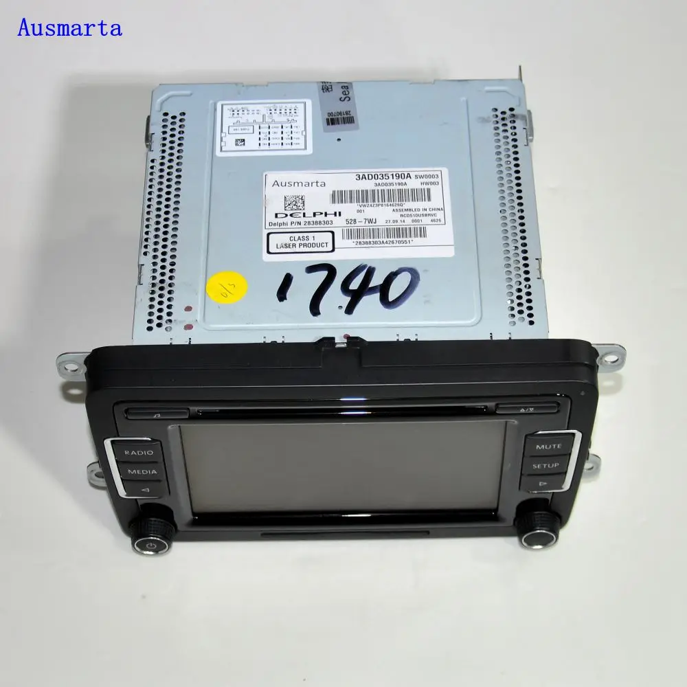 Авто Радио RCD510 CD USB AUX RVC камера заднего вида для Golf 5 6 MK5 MK6 CC Passat Tiguan 3AD035190A 56D035190A