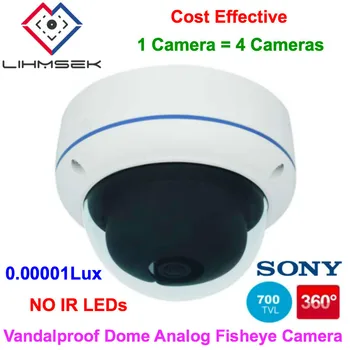 

Lihmsek Mini. illumination 0.00001Lux, No Light, No Problem Color picture in Day & Night 700TVL 360 Degree Panorama Dome Camera