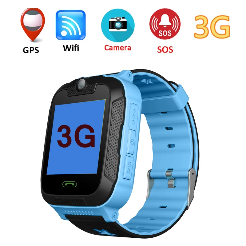 Kids watches GPS tracker 3G WCDMA Network tow-way calling touch Screen Camera SOS WIFI Children Watches Smart Clock TD07S D