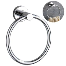 SRJ 304 нержавеющая сталь кольца для полотенец вешалка для полотенец в Туалет аксессуары для ванной комнаты Аксессуары для домашнего полотенца инструмент для хранения