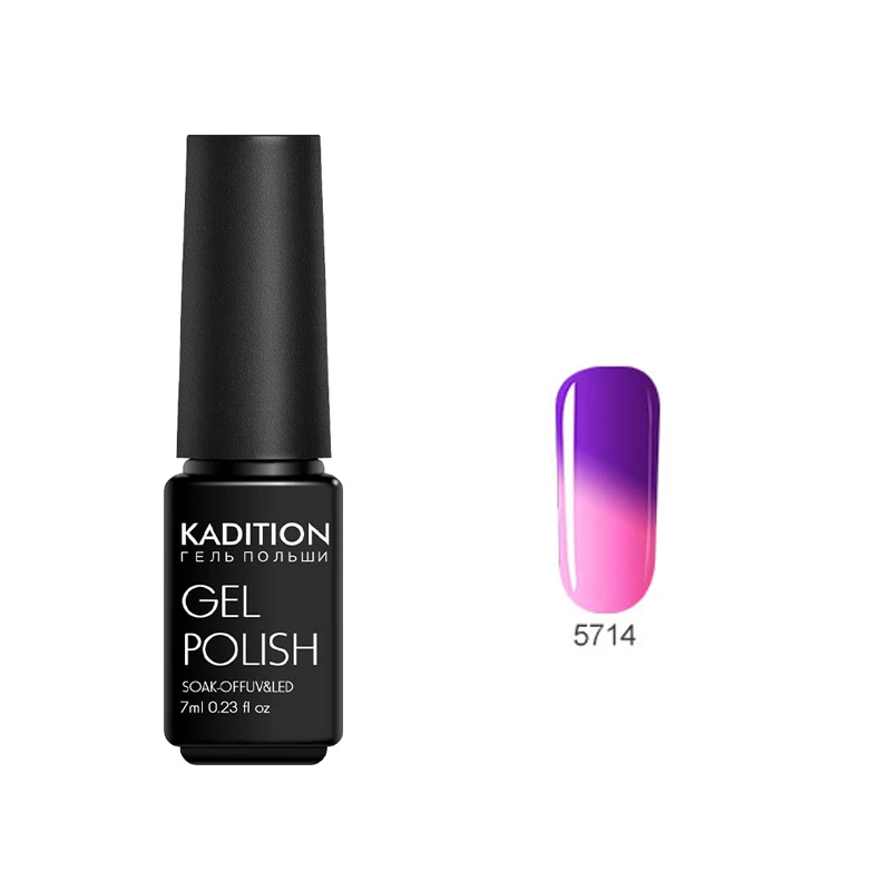 KADITION 7ml Nails Gel Temperature Change Colors Gel Varnish Lucky Lacquer Chameleon Gel Polish UV LED Thermo Gel Nails Polish