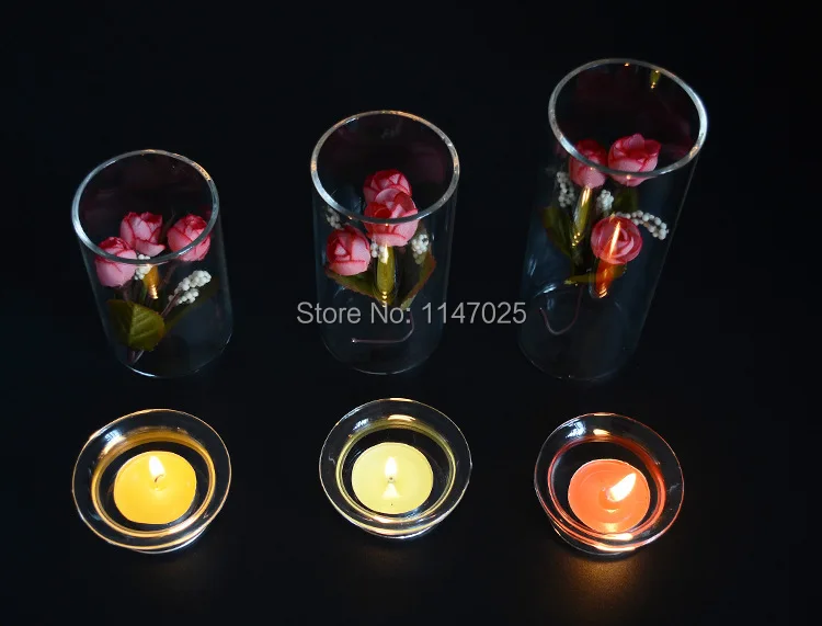 1 шт. 10 см 12 см 15 см Европейский DIY креативный стеклянный подсвечник ваза подсвечник для свечей ужин при свечах дома JY 1176