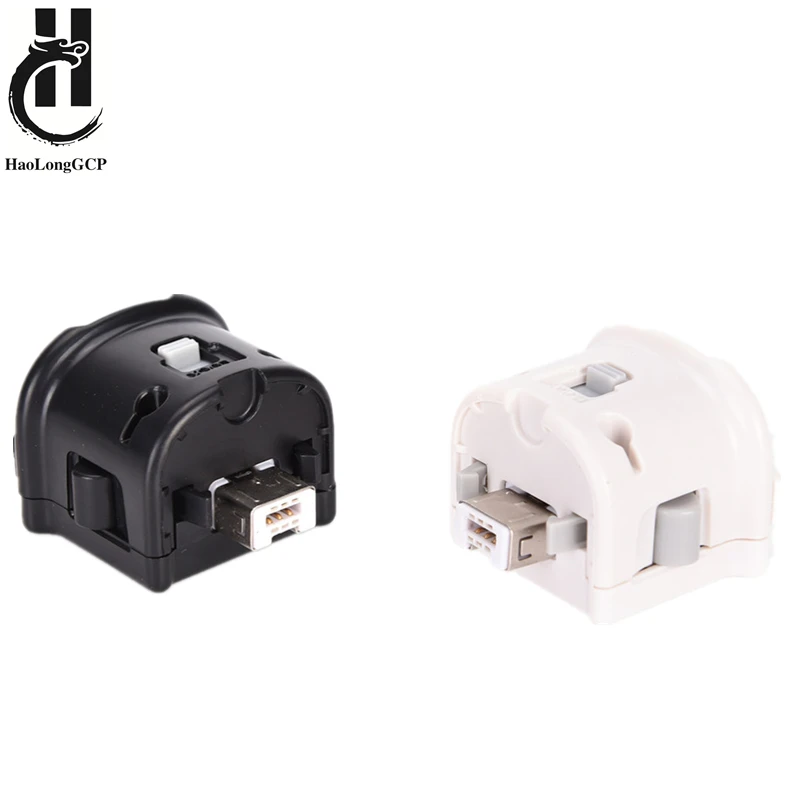 Sensore Adattatore Motion Plus Per Console Nintendo Wii Remote Wireless Remote Gamepad Bianco E Nero