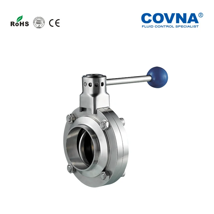 38 мм санитарный ручной Дроссельный клапан из нержавеющей стали SS304 материал