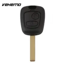 Замена ключа дистанционного управления автомобиля брелоки 2 кнопки Авто Корпус Замена с лезвием черный для Toyota AYGO