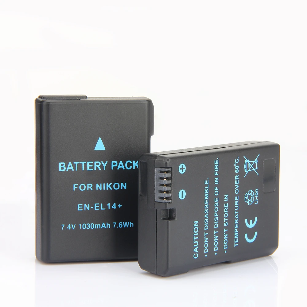 EN EL14 ENEL14 1030mAh аккумуляторная камера для Nikon P7000 P7100 P7200 P7700 P7800 D3100 D3200 D5100 D3300 D5200 D5300|en